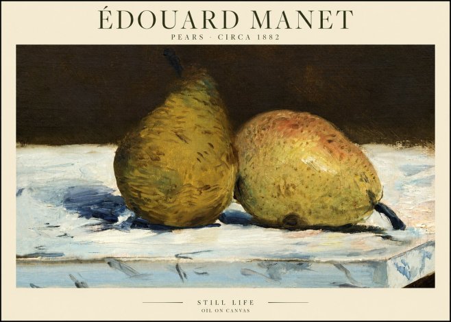 Édouard Manet Pears No1 - Plakat