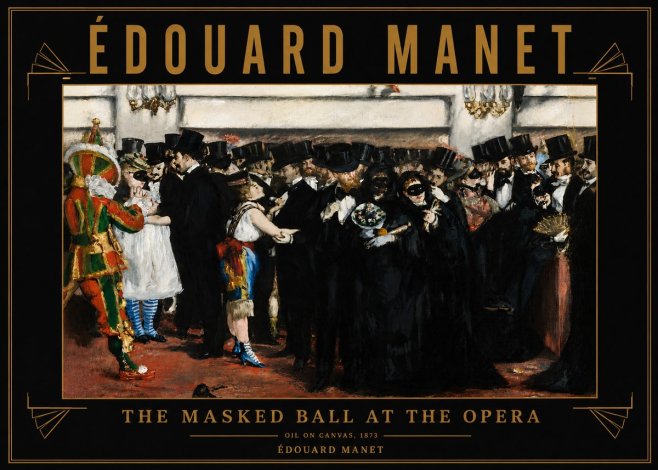 Édouard Manet The Masked Ball at the Opera No6 - Plakat