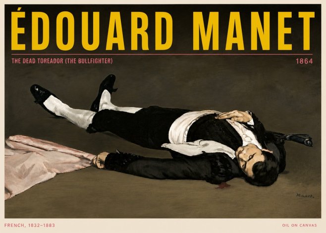 Édouard Manet The Dead Toreador (the Bullfighter) No5 - Plakat