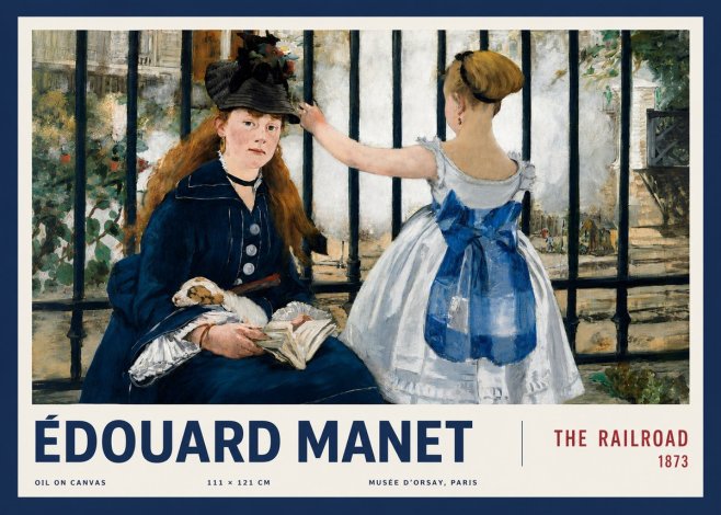 Édouard Manet The Railroad No3 - Plakat