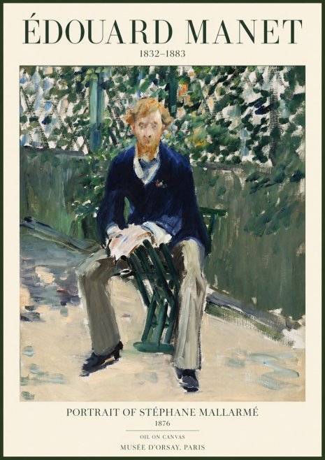 Édouard Manet Portrait of Stéphane Mallarmé II No1 - Plakat