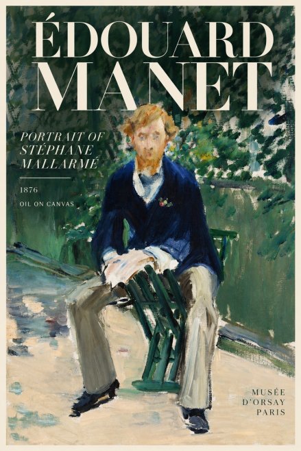 Édouard Manet Portrait of Stéphane Mallarmé II No6 - Plakat