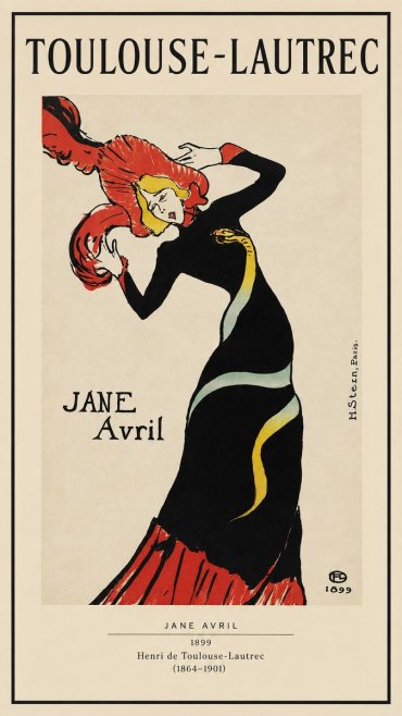 Toulouse-Lautrec Jane Avril No1 - Plakat