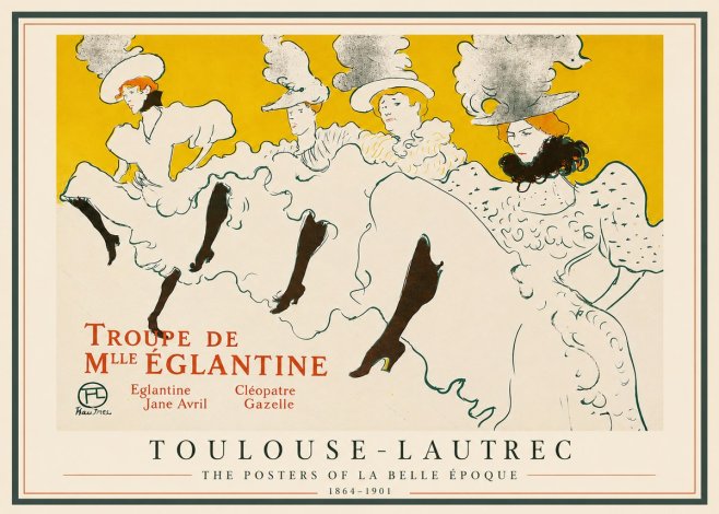 Toulouse-Lautrec Troupe De Mlle Églantine No3 - Plakat