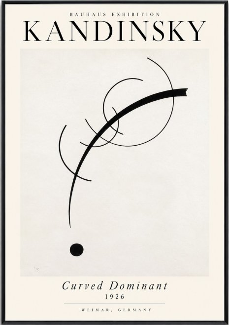Kandinsky Curved Dominant No4 - Plakat