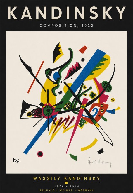 Kandinsky Composition, 1920 No4 - Plakat