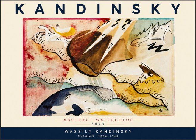 Kandinsky Abstract Watercolor No2 - Plakat