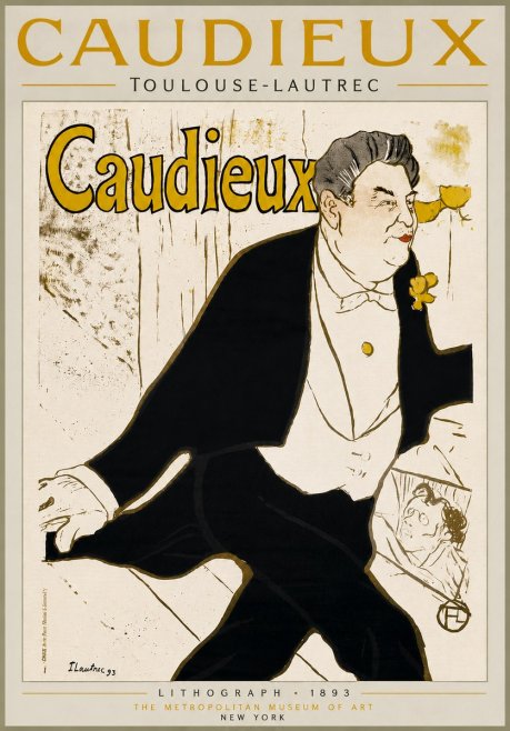 Toulouse-Lautrec Caudieux No5 - Plakat