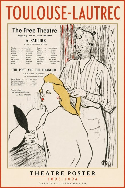 Toulouse-Lautrec Le Théâtre Libre - Une Faillite / Le Poète Et Le Financier No3 - Plakat