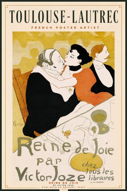 Toulouse-Lautrec Reine De Joie No4 - Plakat