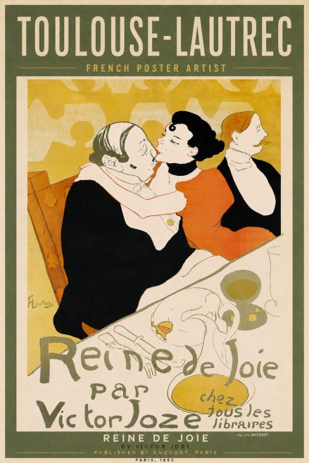 Toulouse-Lautrec Reine De Joie No6 - Plakat