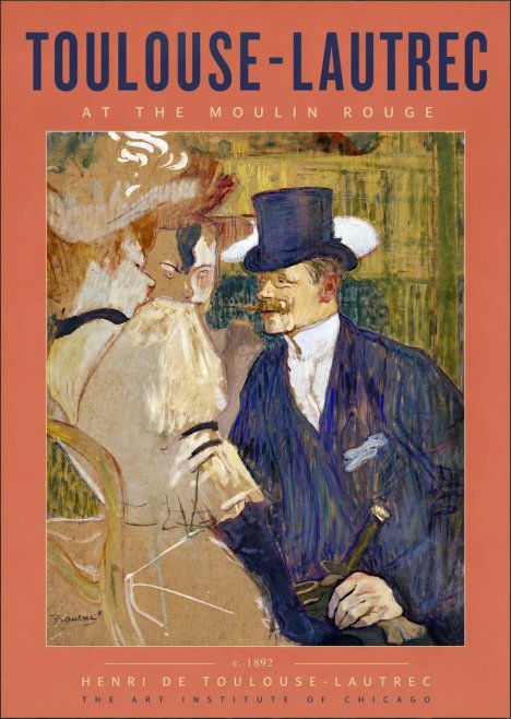 Toulouse-Lautrec At the Moulin Rouge No5 - Plakat
