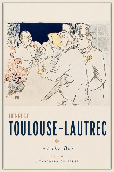 Toulouse-Lautrec At the Bar No3 - Plakat