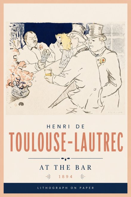 Toulouse-Lautrec At the Bar No4 - Plakat