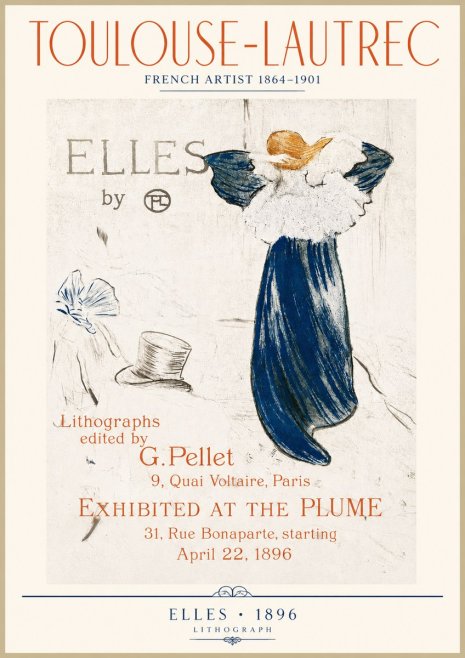 Toulouse-Lautrec Elles No4 - Plakat