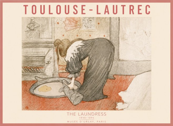Toulouse-Lautrec The Laundress No6 - Plakat