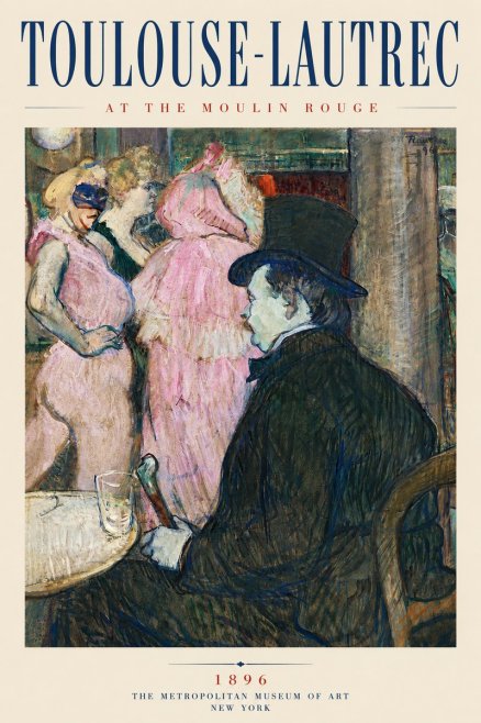 Toulouse-Lautrec At the Moulin Rouge VIII No5 - Plakat