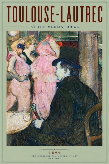 Toulouse-Lautrec At the Moulin Rouge No6 - Plakat