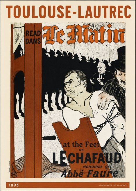 Toulouse-Lautrec At the Feet of the Scaffold Memoirs of Abbé Faure No2 - Plakat