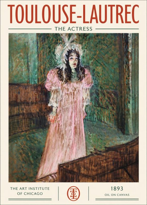 Toulouse-Lautrec The Actress No2 - Plakat