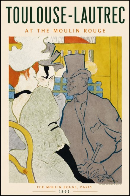 Toulouse-Lautrec At the Moulin Rouge IX No5 - Plakat
