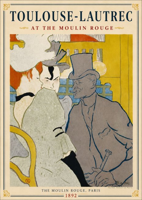 Toulouse-Lautrec At the Moulin Rouge IX No6 - Plakat