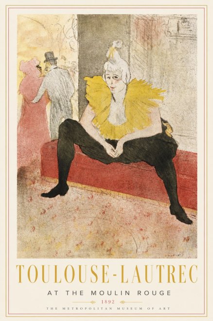 Toulouse-Lautrec At the Moulin Rouge No3 - Plakat
