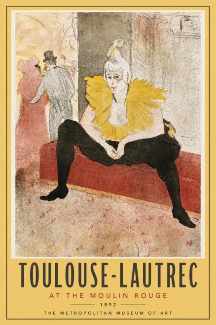 Toulouse-Lautrec At the Moulin Rouge No4 - Plakat