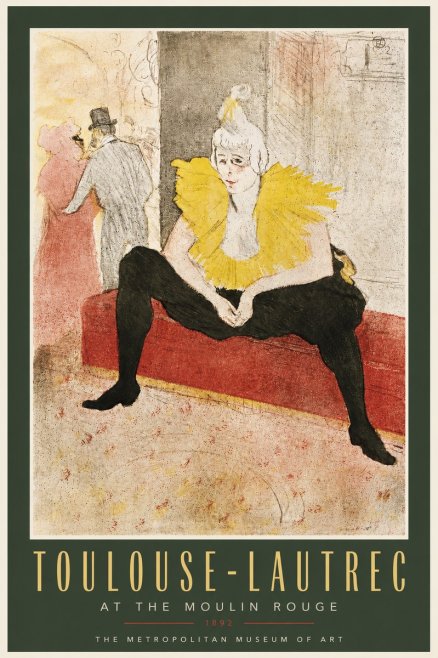 Toulouse-Lautrec At the Moulin Rouge No5 - Plakat
