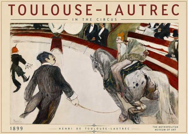 Toulouse-Lautrec In the Circus No6 - Plakat
