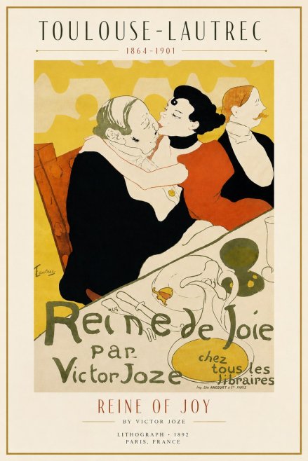 Toulouse-Lautrec Reine De Joie No3 - Plakat