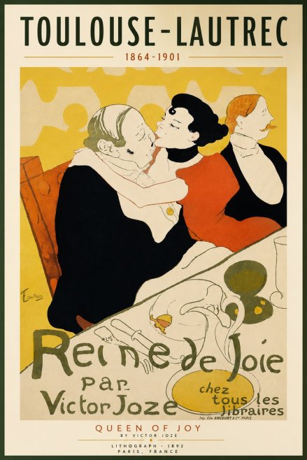 Toulouse-Lautrec Reine De Joie No4 - Plakat