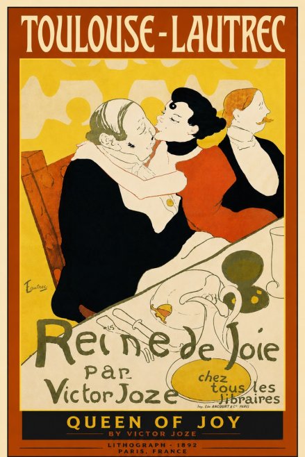 Toulouse-Lautrec Reine De Joie No6 - Plakat