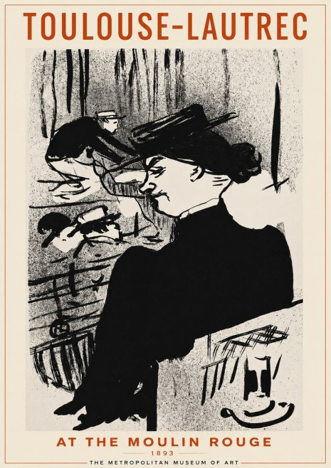 Toulouse-Lautrec At the Moulin Rouge XII No2 - Plakat