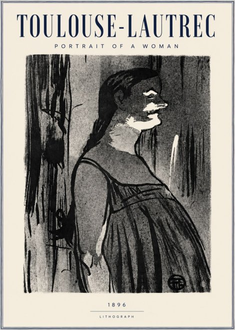Toulouse-Lautrec Portrait of a Woman III No3 - Plakat