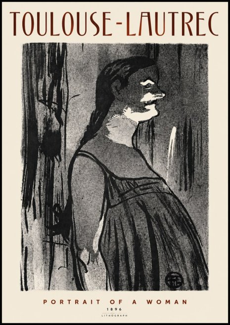 Toulouse-Lautrec Portrait of a Woman No4 - Plakat