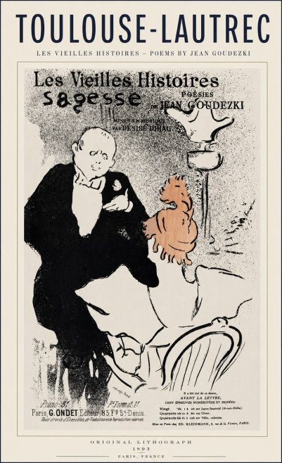 Toulouse-Lautrec Les Vieilles Histoires - Poésies Sagesse Jean Goudezki No1 - Plakat