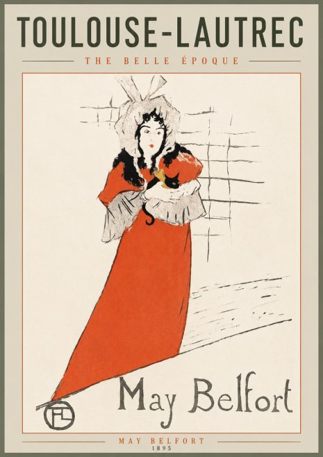 Toulouse-Lautrec May Belfort No4 - Plakat