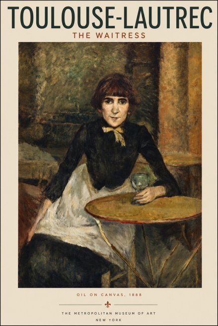 Toulouse-Lautrec The Waitress No3 - Plakat