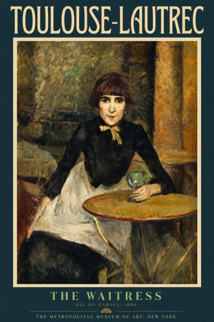 Toulouse-Lautrec The Waitress No4 - Plakat