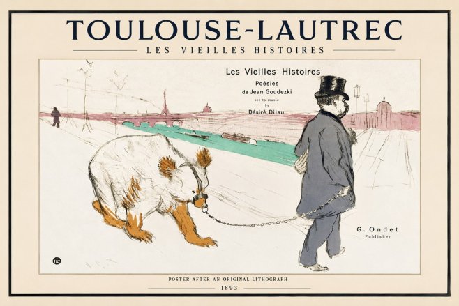 Toulouse-Lautrec Les Vieilles Histoires No1 - Plakat