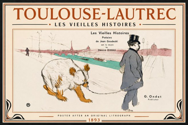 Toulouse-Lautrec Les Vieilles Histoires No5 - Plakat