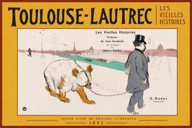 Toulouse-Lautrec Les Vieilles Histoires No6 - Plakat