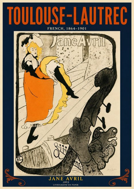 Toulouse-Lautrec Jane Avril II No4 - Plakat