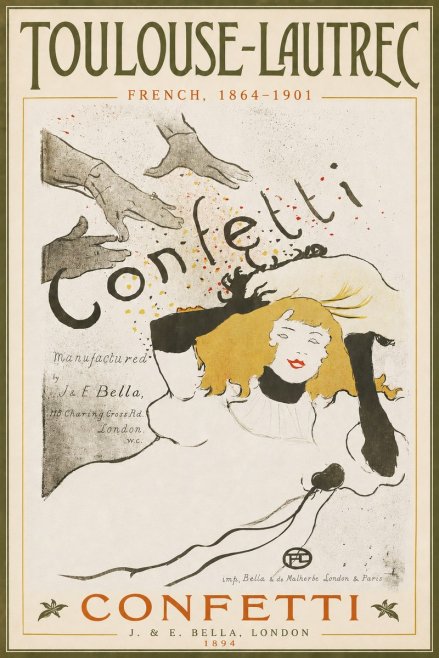 Toulouse-Lautrec Confetti No3 - Plakat