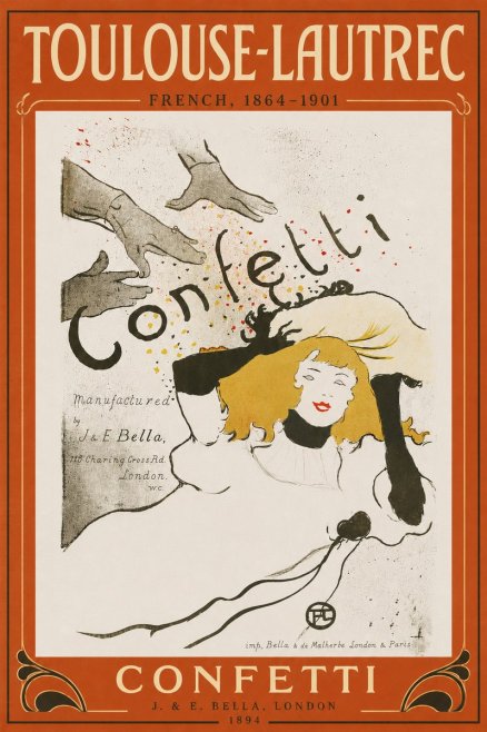 Toulouse-Lautrec Confetti No6 - Plakat