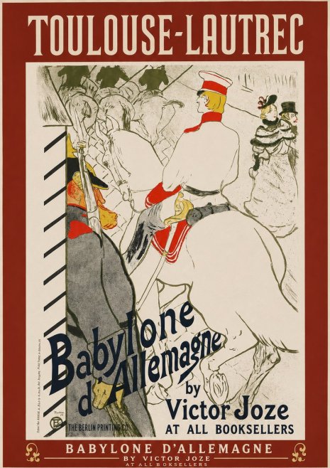 Toulouse-Lautrec Babylone D'allemagne No2 - Plakat