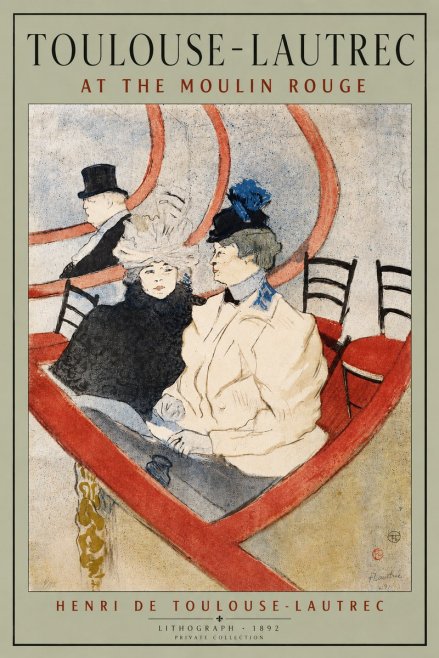 Toulouse-Lautrec At the Moulin Rouge No5 - Plakat
