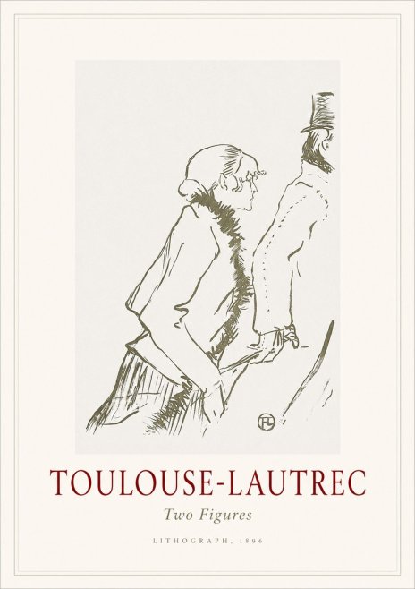 Toulouse-Lautrec Two Figures No1 - Plakat