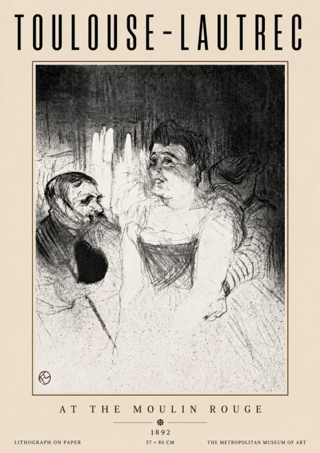 Toulouse-Lautrec At the Moulin Rouge No5 - Plakat
